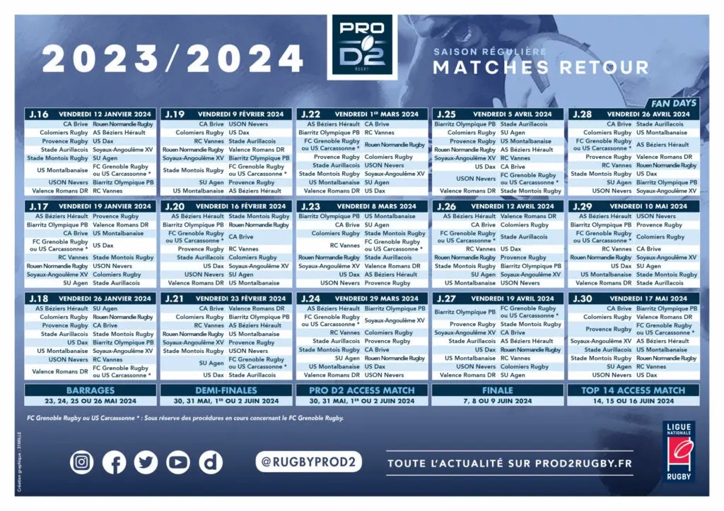 Découvrez le calendrier 2023-2024 !